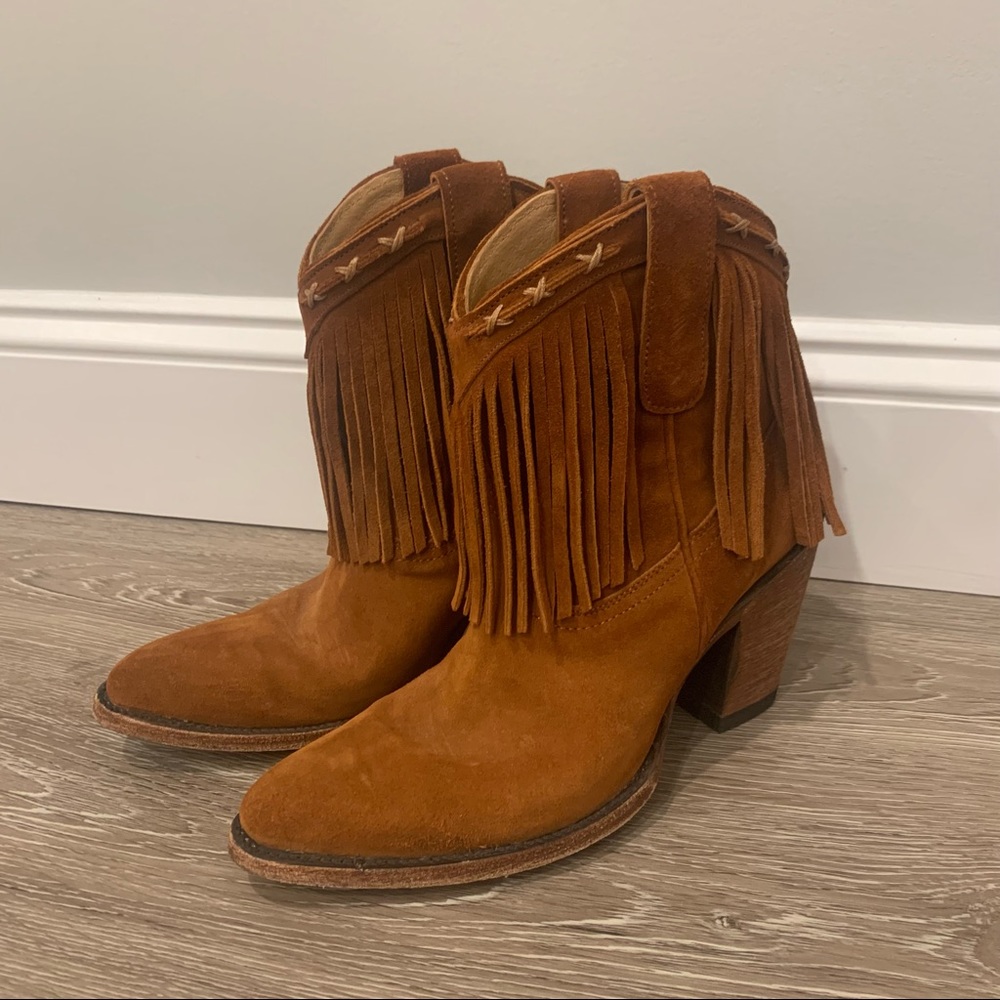 Idyllwind by Miranda Lambert Brown Fringe Leather Boots